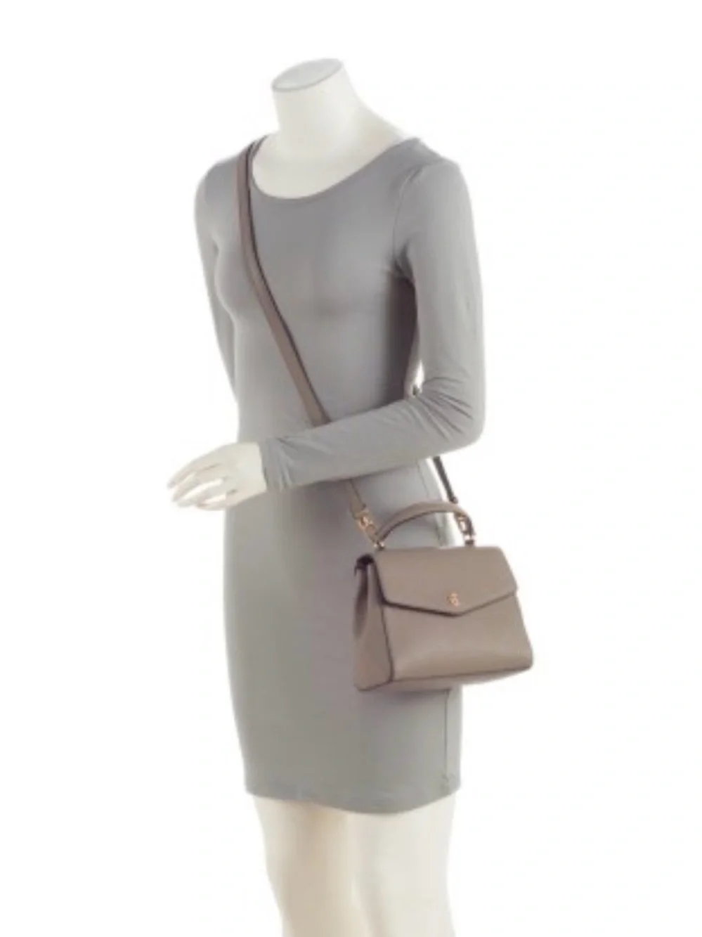 Tory Burch Leather Robinson Small Top Handle Bag